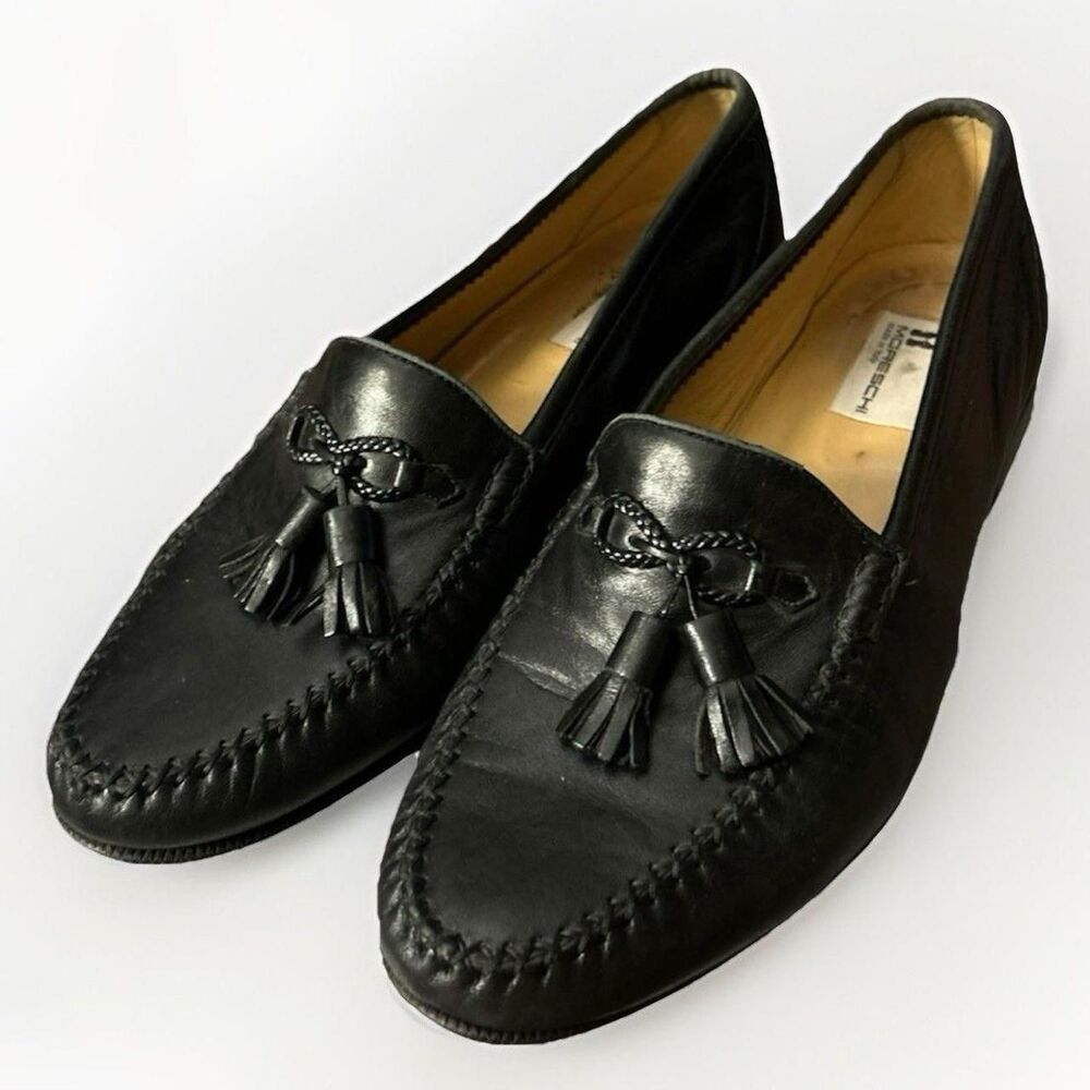 Moreschi Men's Black Oxfords